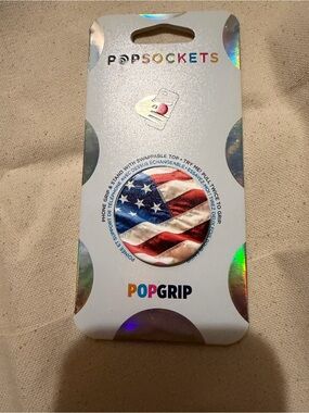 PopSocket PopGrip Phone Grip with American Flag Design (red, white, blue)